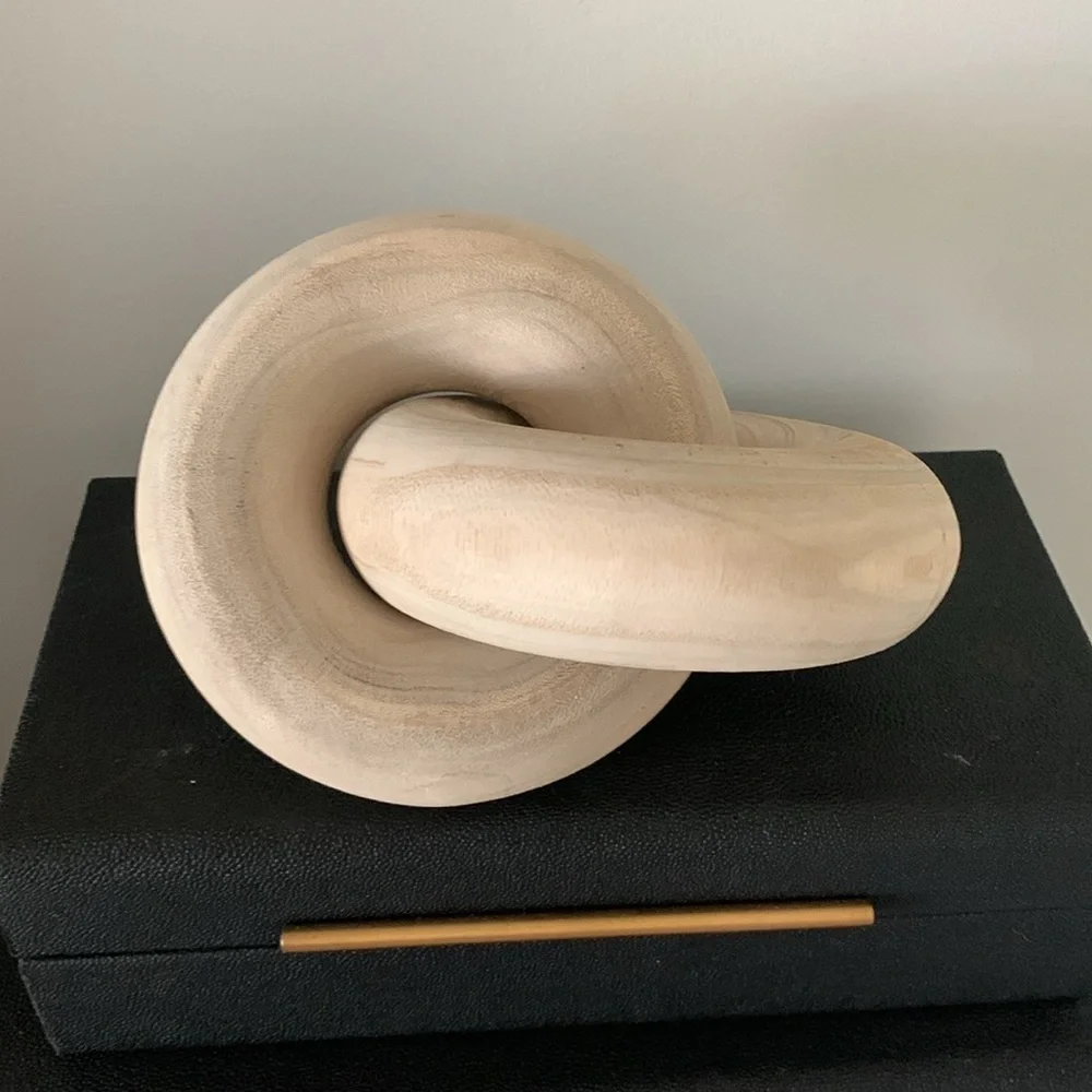 Wooden knot‎ modern organic home decor neutral coffee table shelf